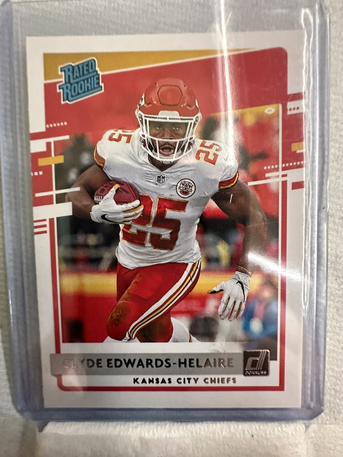 2020 Panini Donruss Clyde Edwards-Helaire #321 Rated Rookie Optic Preview