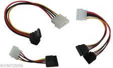 Right angle / straight Molex to SATA adapter cable, power converter, connector