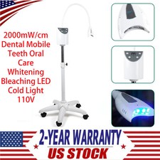 2000mW/cm Dental Mobile Teeth Oral Care Whitening Bleaching LED Cold Light 110V