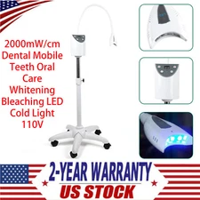 2000mW/cm Dental Mobile Teeth Oral Care Whitening Bleaching LED Cold Light 110V