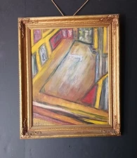 Paul Nickle "Welsh"- Museum Interior or Warped Frame- Outsider Art - Folk Art