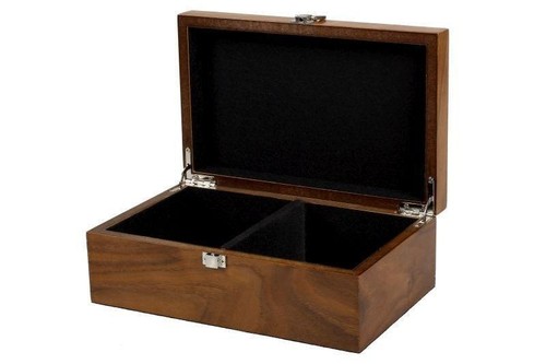 Walnut Chess Set 20 Inch With Helena Flat Chess Board and Weighted Sheesham Atla - Picture 9 of 10