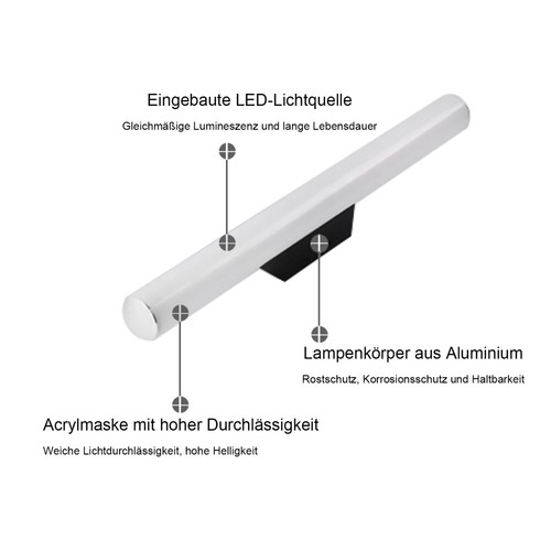 LED Lange Wandleuchte Lampe Führte Wandlampe Innen- und Außen Beleuchtung Modern - Bild 6 von 25
