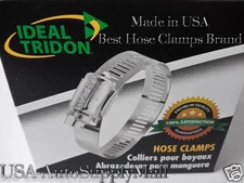 10 pcs IDEAL Hose Clamps, Size #28 (1 1/4" to 2 1/4"), (32-57mm)  Made in USA