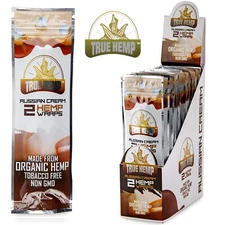 TRUE H. Natural Organic Herbal Wrap Russian Cream Full Box 25 Pouch/2 per Pack