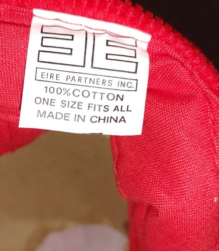 Vintage Bob Evans Red Corduroy Snapback Hat Cap New - Picture 7 of 7