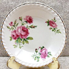 2 piatti da dessert frutta vintage Johnson Bros vecchi inglesi Miniver Rose England 5"