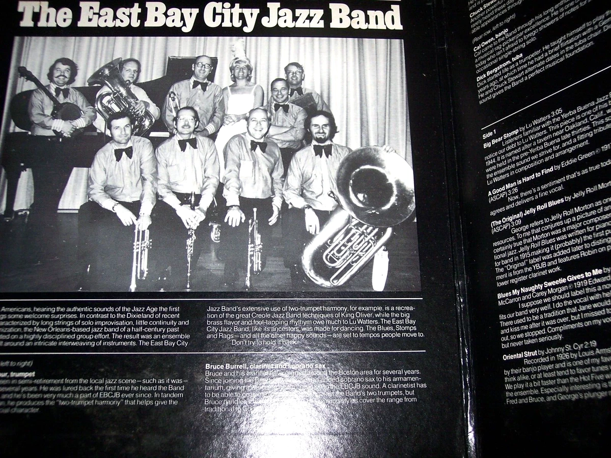 VG++ 1973 East Bay City Jazz Band Perfectly Clear LP Album