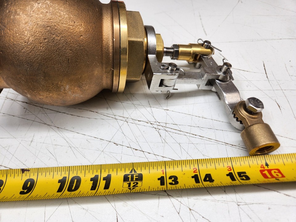 Gadren GHL200 2" Bronze Globe Lever Valve for Hot Water NO Rod or