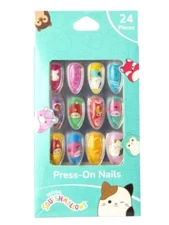 Original Squishmallows **PRESS-ON NAILS SET OF 24** NEW IN BOX