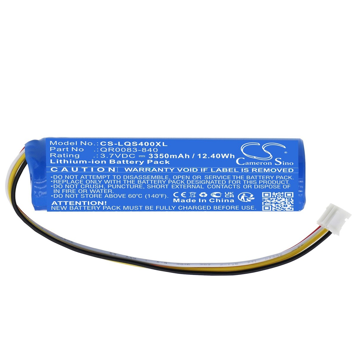 BATTERIE 3350mAh QR0083-840 IAN034NA For Qolsys IQ Panel 4