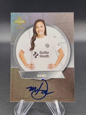 MAYA DOMS 2024 PARKSIDE NWSL VOLUME 1 ON-CARD AUTO SILVER FOIL #SS-MD /99 BAY FC