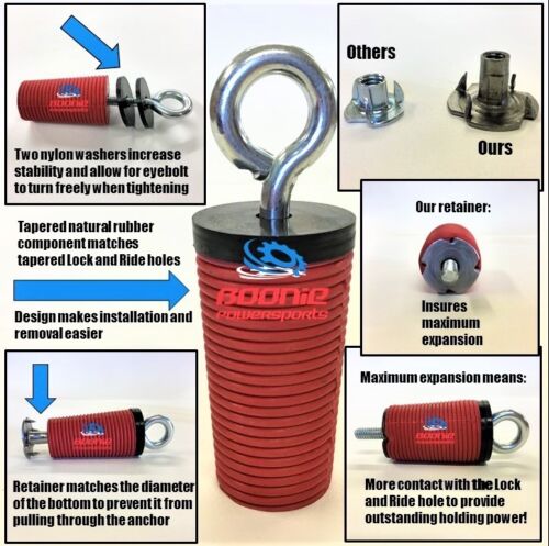 (2) Atas Polaris Lock & Ride Lock and Ride para 2005-2023 Ranger & General - Imagen 2 de 3