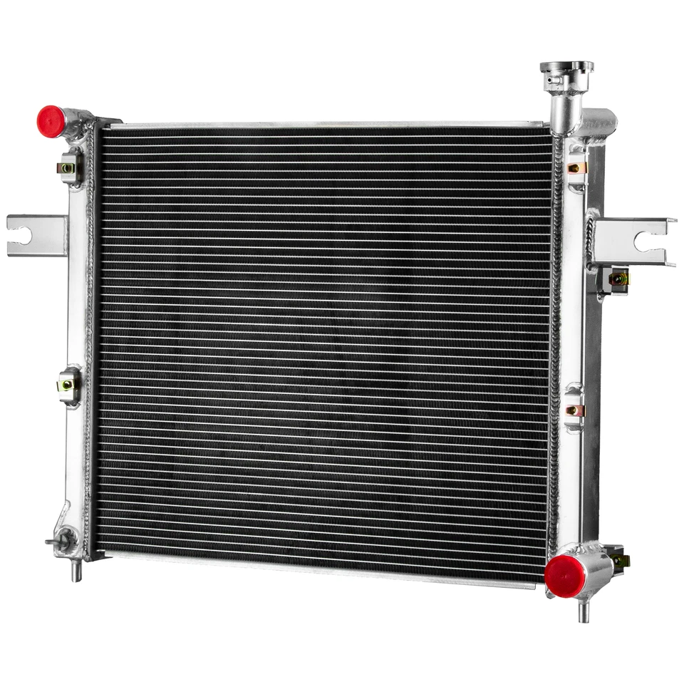 4 Row Aluminum Radiator Fit Jeep 2005-2010 Grand Cherokee 2006-2010,08 Commander Foto 2 de 4