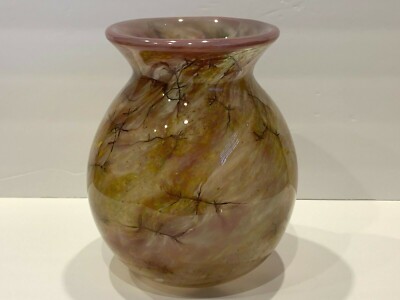 Adam Jablonski Poland Studio Art Glass Vase 8 3/4'' Tall