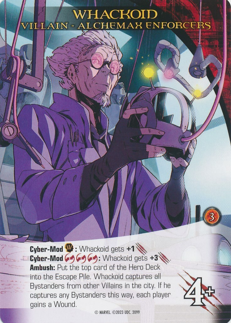 WHACKOID Upper Deck Marvel Legendary 2099 VILLAIN ALCHEMAX