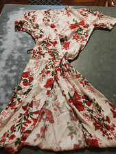 Reformation Laurent red floral Wrap Dress, Size XS