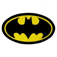 BATMAN SHAPED RUG FLOOR MAT CHILDRENS BEDROOM RUG NEW OFFICIAL