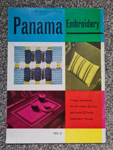 Panama libretto ricamo, vintage, libro di ancoraggio n. 707, Artigianale - Foto 2 di 4