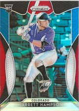 2019 Panini Prizm Garrett Hampson #196 Red White Blue Prizm SP RC
