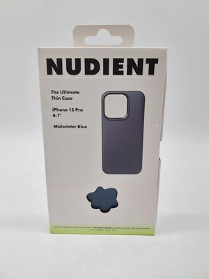 Nudient The Ultimate Thin Case für Iphone 15 Pro Blau Silikoncase Hülle #KT6606O