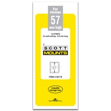 Scott/Prinz Pre-Cut Strips 215mm Long Stamp Mounts 215x57 #937 Black
