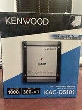 Kenwood KAC-D5101 Class D Mono Power Amplifier with LPF, 1000W Max Power