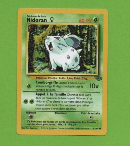 Pokemon Nr. 57/64 - Nidoran - 60PV ( Ref. 7881 ) | eBay