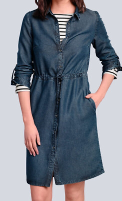 Alba Moda Jeanskleid Freizeitkleid Damenkleid Kleid dark blu 36 38