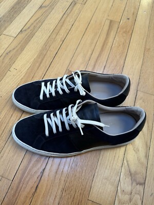 Common Projects Achilles low in navy textured Suede And Leather, size 44
