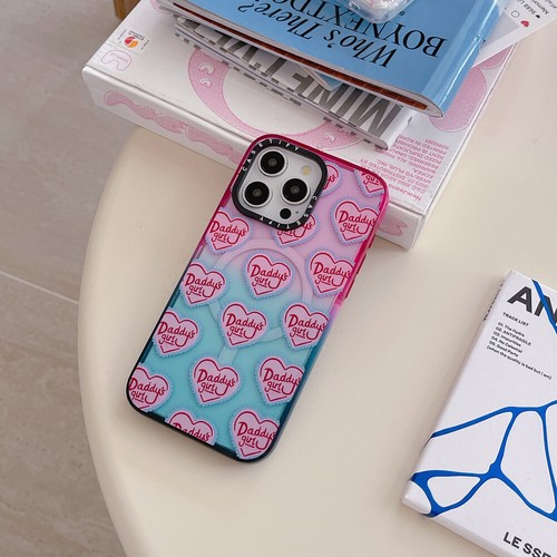 Süße rosa Graffiti Muster Magnet Handyhülle für iPhone 16 Pro Max 15 14 13 12 - Bild 11 von 16