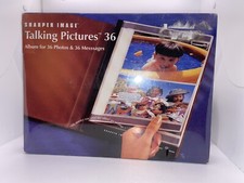 Sharper Image Talking Pictures 36: Album for 36 Photos  Messages-New Sealed