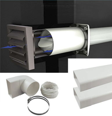 AIRTEC Abluftset AEROBOY 150er System Edelstahl NEU