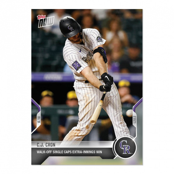 C.J. CRON 2021 TOPPS NOW #380 COLORADO ROCKIES