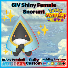 ✨ Shiny Female Snorunt 6IV ✨ Pokemon Scarlet & Violet 🚀 Fast 🚀
