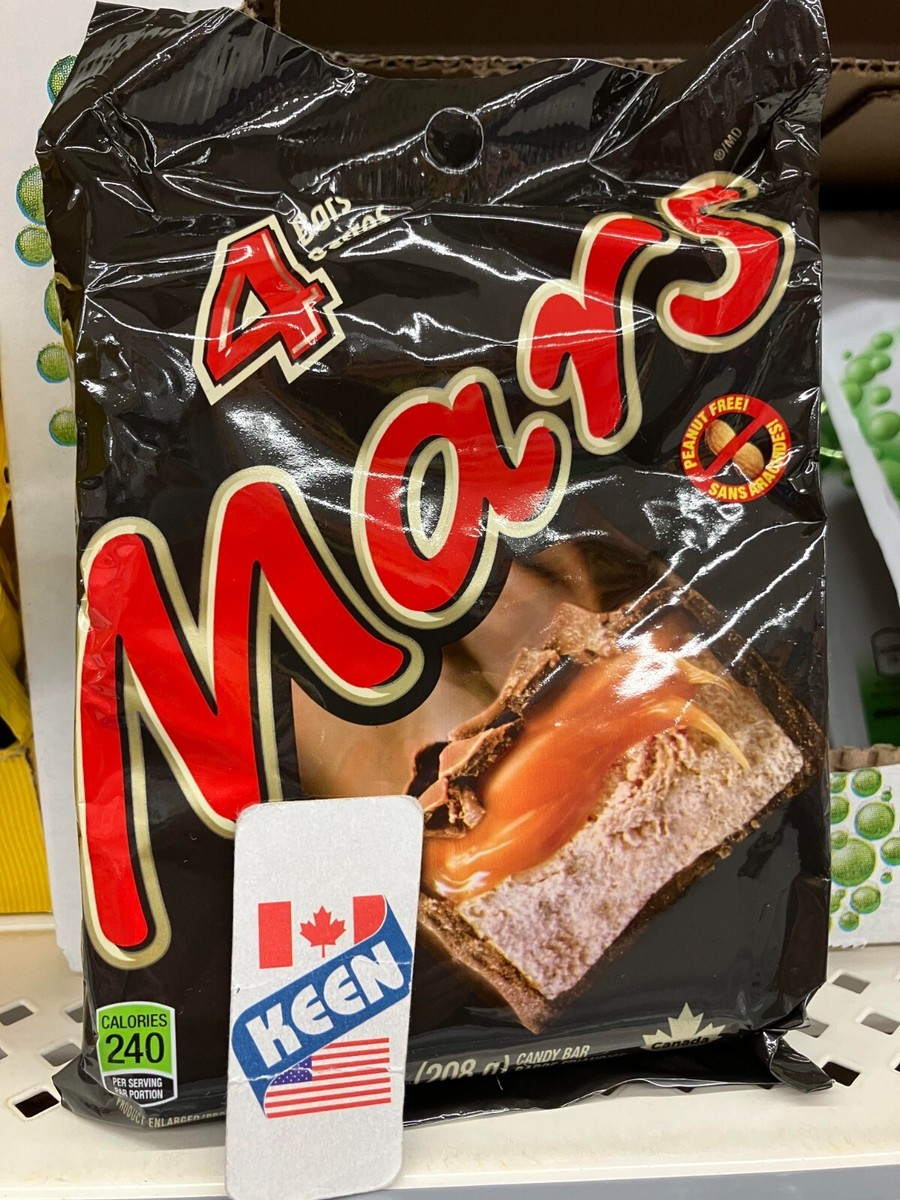 MARS, Peanut Free Chocolate Candy Bar, 4 Full Size Bars, 208g | eBay