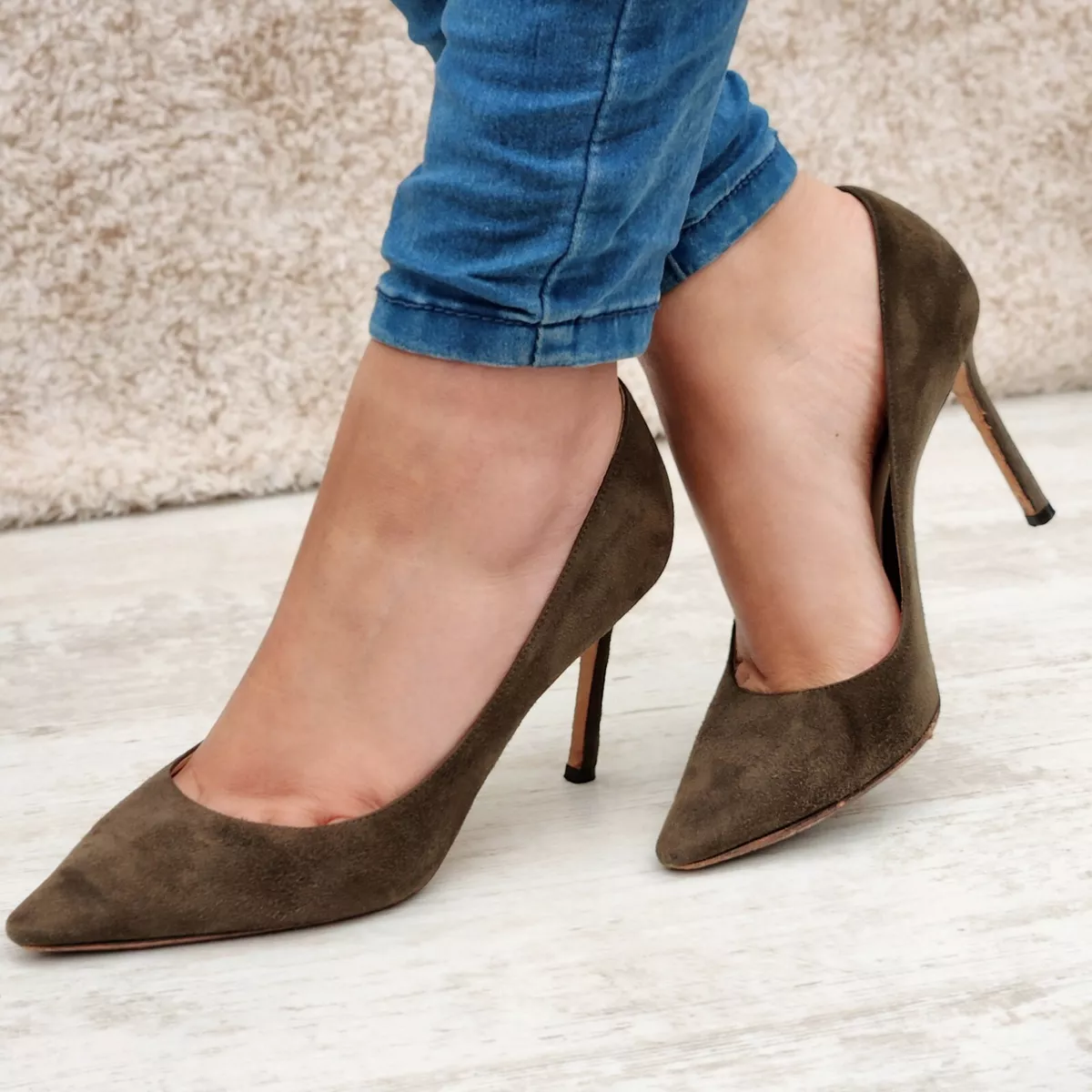 Jimmy choo hotsell suede heels
