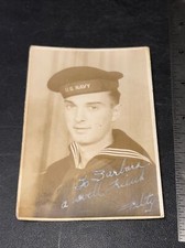 Vintage WW2 Era US Navy Sailor Photograph