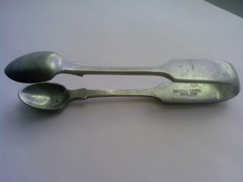 Antique Silver Plated Sugar/Ice Tongs Pelican silver 19 century T.W. & Sons - Picture 2 of 5