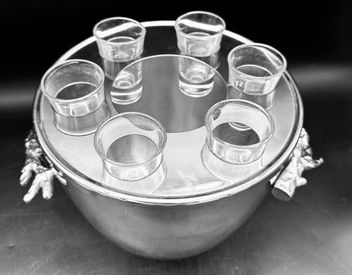 MICHAEL ARAM OCEAN CORAL VODKA SERVICE ICE BUCKET - Picture 3 of 15