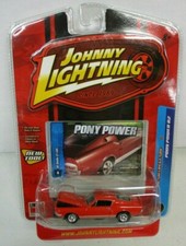 SHELBY GT-500 1968 '68 ORANGE W/MAG WHEELS 1/64 JOHNNY LIGHTNING PONY POWER
