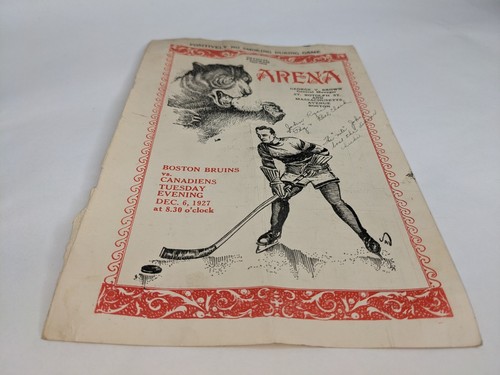 1927 Boston Bruins Program, Arena, Front Page - Pre-Garden - RARE 1927-28 Season - Picture 4 of 16