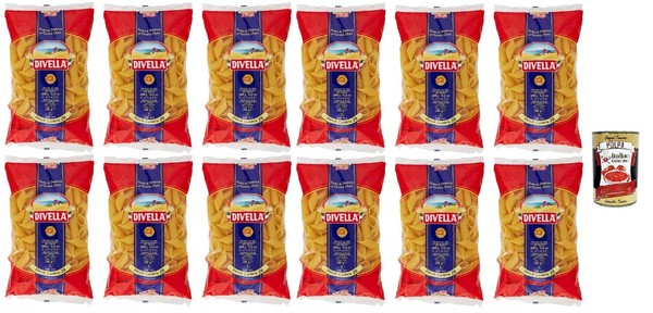 Divella Penne Candela N°29 Hartweizen Pasta 100% Italienisch 12X500G +Polpa-image