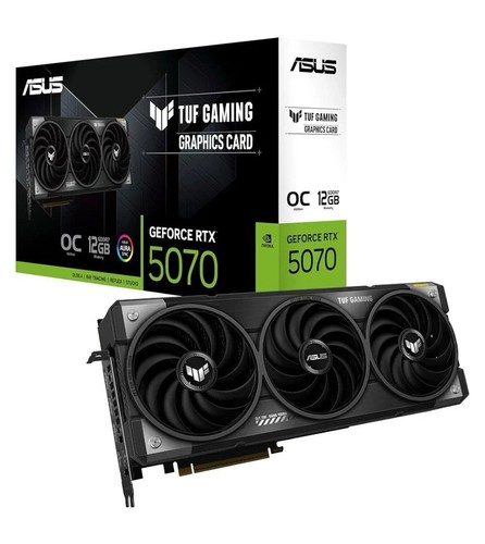 New ASUS TUF Gaming GeForce RTX 5070 12GB GDDR7 OC Edition Gaming GPU - SEALED