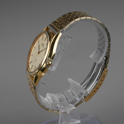 SEIKO KING QUARTZ Vintage 1979 9721-8010 Men's Watch Gold 34mm New