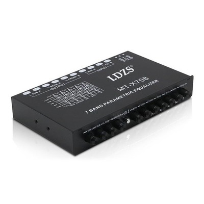Professional 7 Band Car Equalizer Multifunctional Car Audio EQ Tuning Crossov...