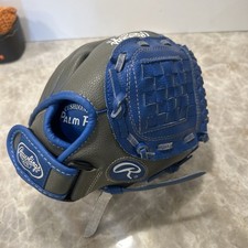 Rawlings Savage 10" Youth Baseball Glove Blue/Grey Fits LH for RH Thrower S10GRY