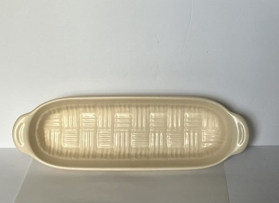 Phaltzgraff Cracker/ Bread Server Basketweave Stoneware 13 Inches
