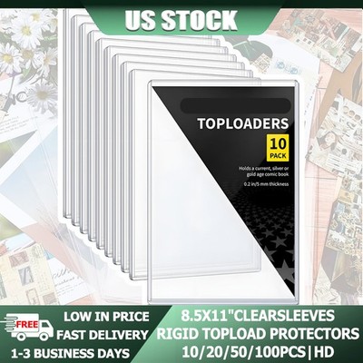 10/20/50/100 Art Print Top Loaders Protector Hard Case Sleeve Poster Fast Ship