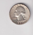 1957-P WASHINGTON QUARTER 25¢ PHILADELPHIA 90% SILVER COIN UNITED STATES MINT